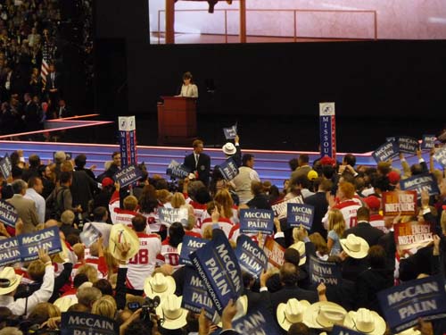 Governor Sarah Palin addresses the convention