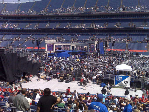 Invesco Field at Mile High, Obama DNC Convention Podium